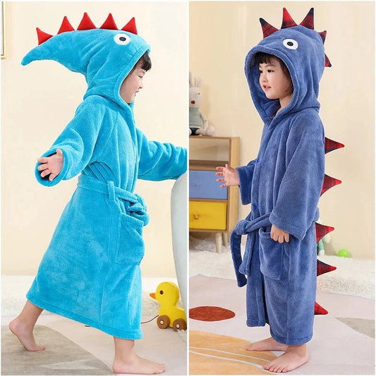 Peignoir enfant absorbant à capuche - Robe de bain chaude - 1