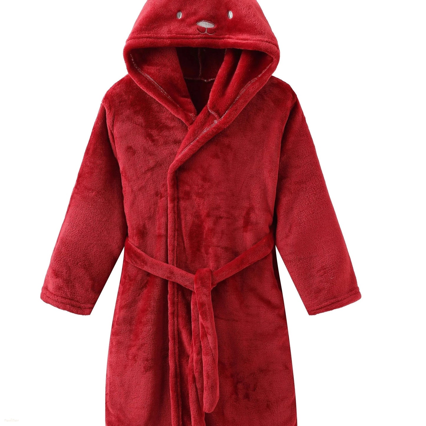 Peignoir Enfant Rubis Éclatant - Oreilles Lapin Flanelle - Rubis Éclatant - 140cm (9-10 ans)