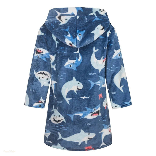 Peignoir Flanelle Enfant Automne Hiver Motifs Cartoon - 1