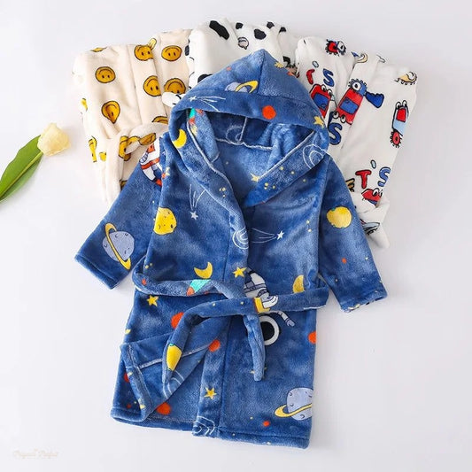 Peignoir Flanelle Enfant Garçon Fille 2-14 ans - 1