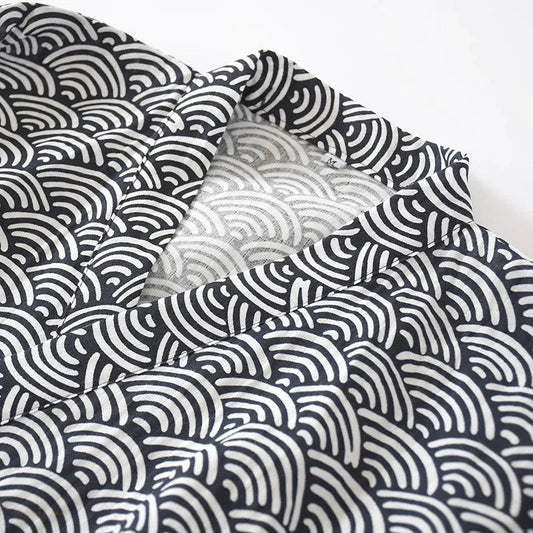 Peignoir Homme Coton Gaze Confortable Tailles XL - 1