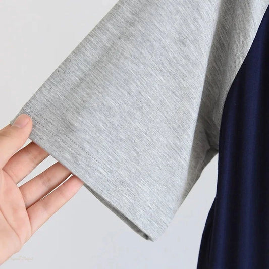 Peignoir homme modal léger manches courtes grandes tailles - 1