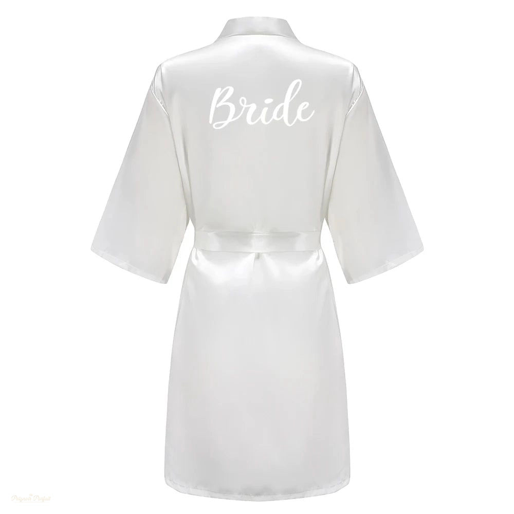 Peignoir Satin Femme Tailles Grandes Vert Sauge - Blanc Nacré - M - 18