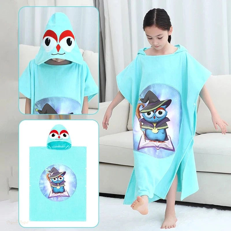 Poncho de Bain Enfant Bleu Clair Magique - Bleu Clair Magique - Chine - 120-150cm (Enfant)