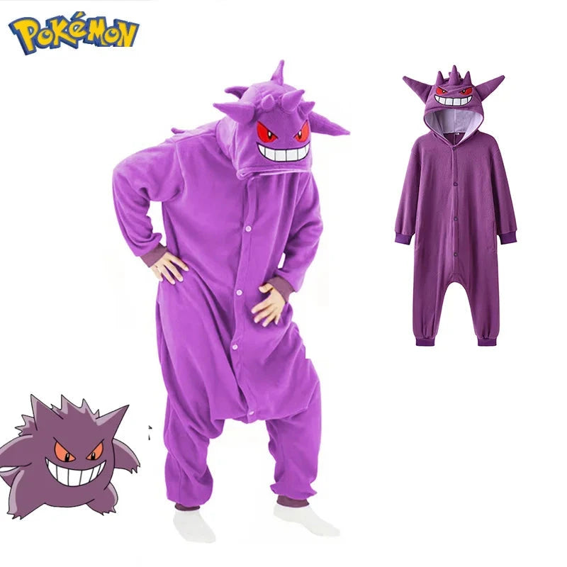 Pyjama Pokémon Ectoplasma Violet - Combinaison Polaire