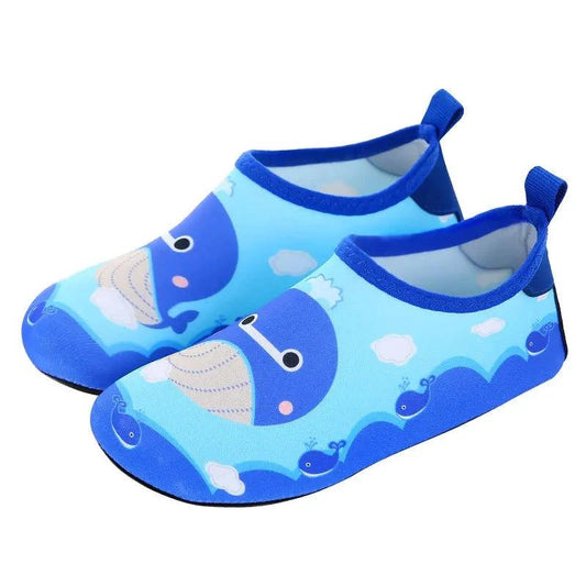 Boys Girls Soft foldable Water Shoes - Blue Whale