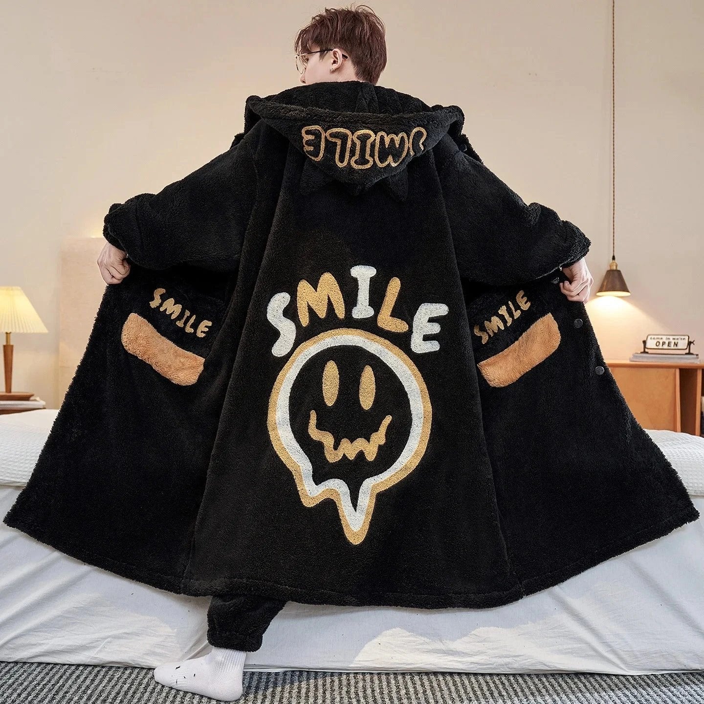 Pyjama Peluche Kawaii "Smile" pour Enfant et Adulte (Variante G)