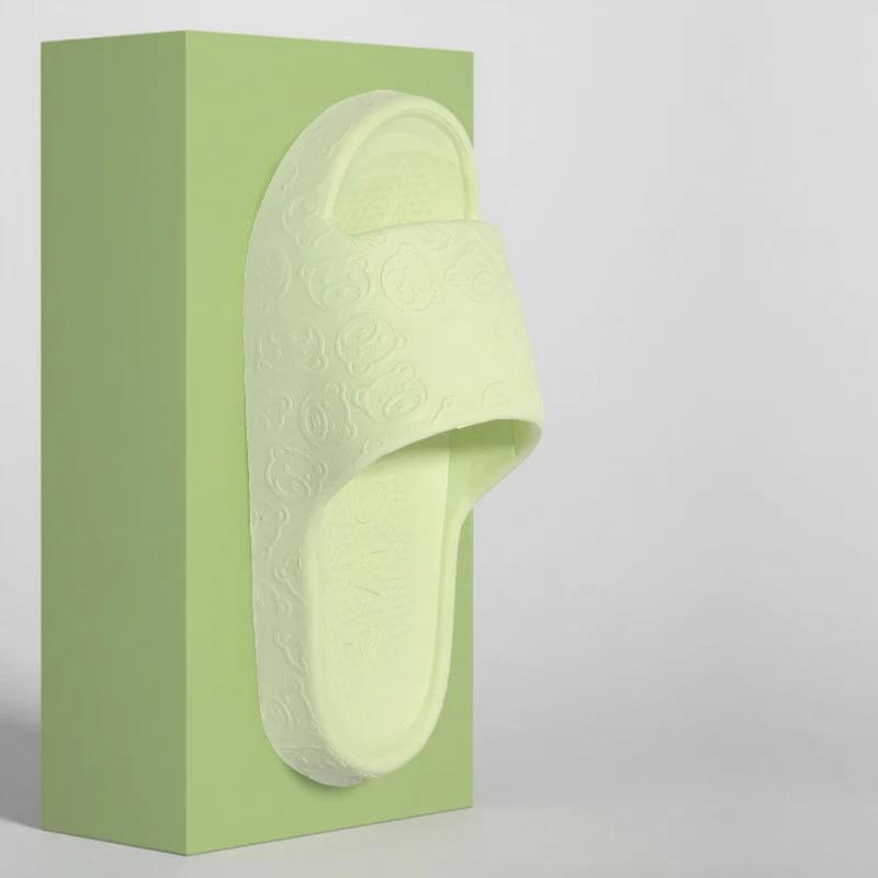 Non-slip Slippers Female Outer Wear 2024 New Bathroom Bathroom Indoor Home Sandals Female Summer Eva - Green
