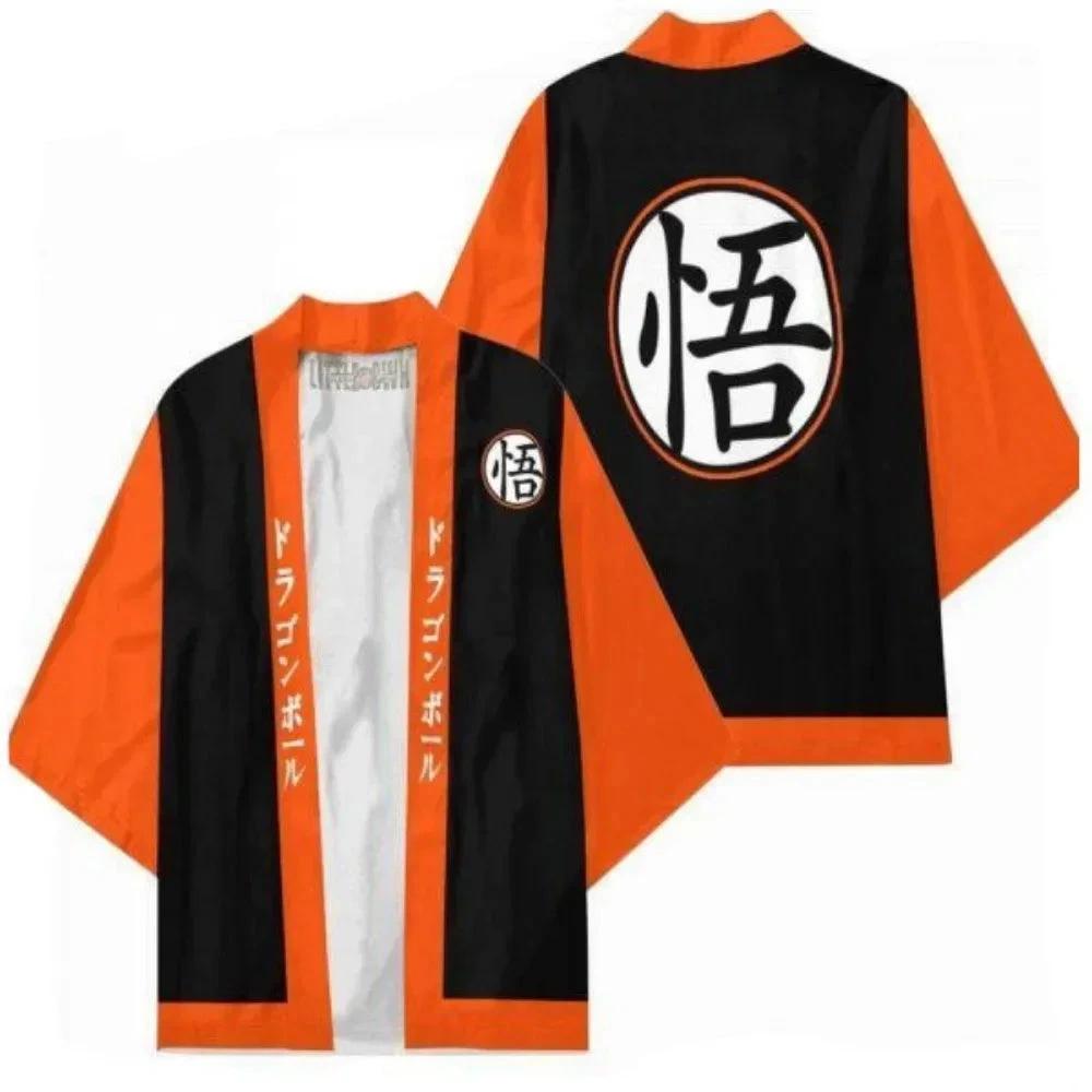 Anime Dragon Ball Kimono Noir avec Symbole 'Go'