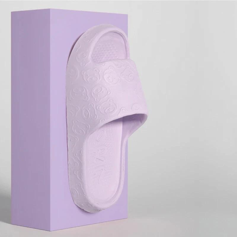 Non-slip Slippers Female Outer Wear 2024 New Bathroom Bathroom Indoor Home Sandals Female Summer Eva - Purple