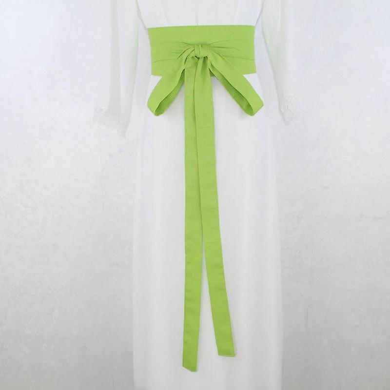 Ceinture Hanfu Antique Style Yukata Robe Kimono Obi Vert Lime