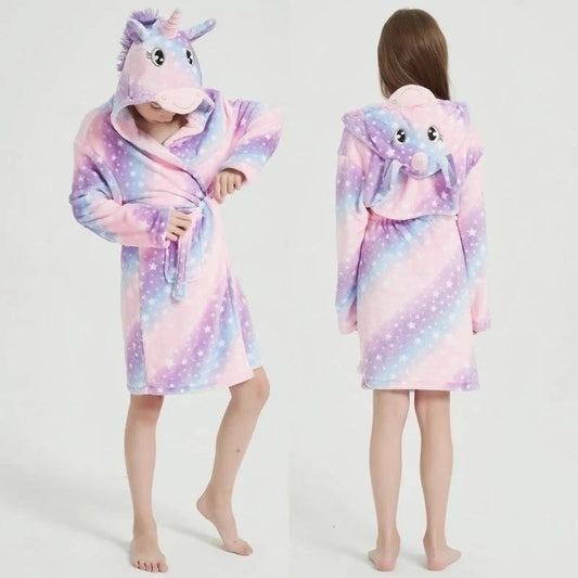 Robe Licorne Rose, Violet et Bleu avec étoiles - Variante LR04