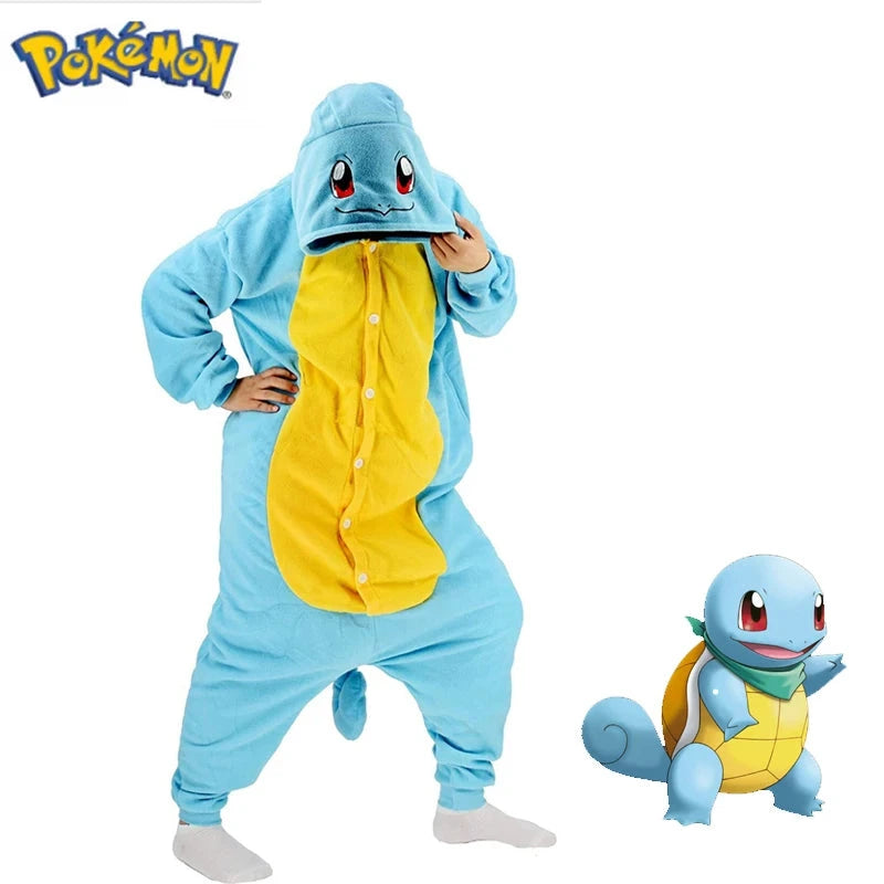 Combinaison Pyjama Pokémon Carapuce Bleu Tortue Polaire
