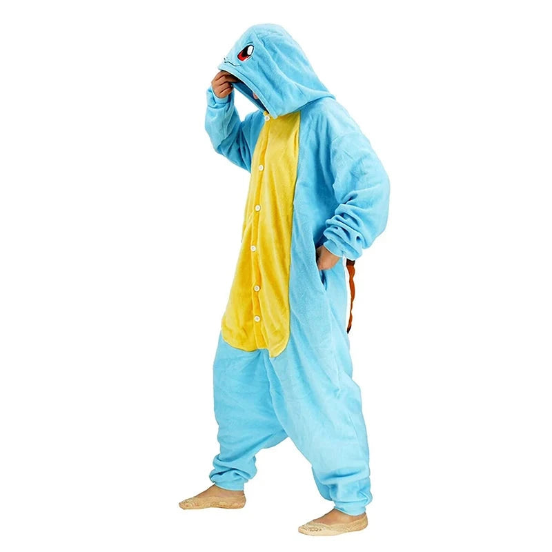 Combinaison Pyjama Pokémon Carapuce Bleu Tortue Polaire - 3