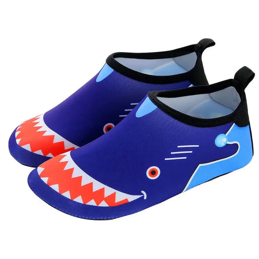 Chaussures Aquatiques Enfant Motif Requin Bleu - Plage Piscine