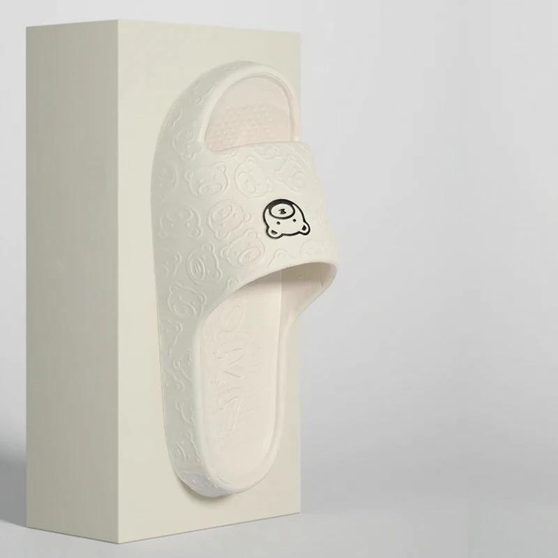 Non-slip Slippers Female Outer Wear 2024 New Bathroom Bathroom Indoor Home Sandals Female Summer Eva - White