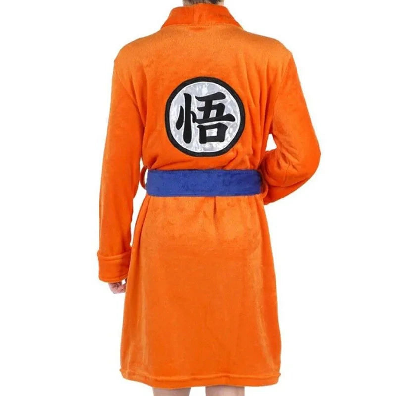Peignoir Dragon Ball Son Goku Orange Polaire Cosplay - 2