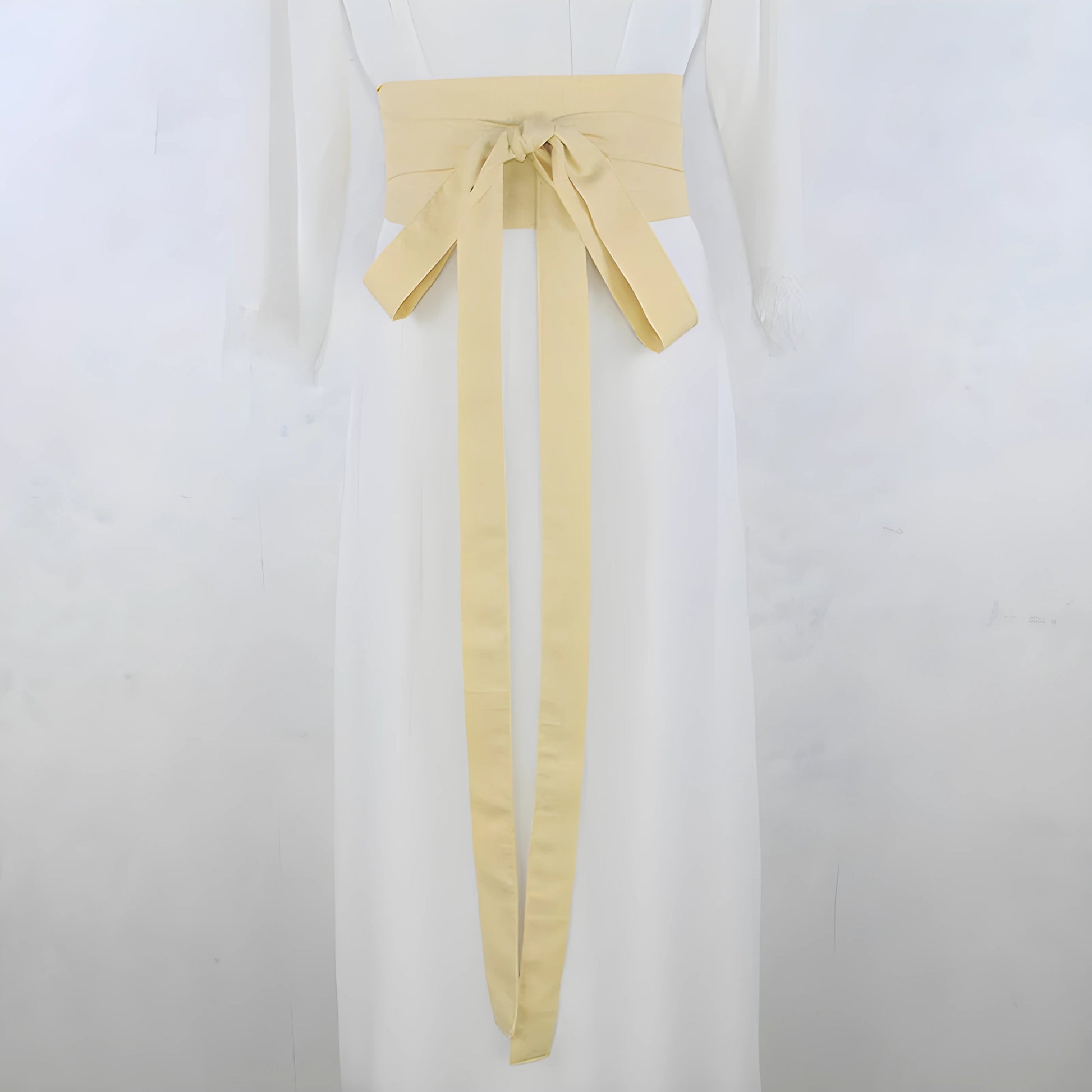 Ceinture Hanfu Antique Style Yukata Robe Kimono Obi Jaune Pastel