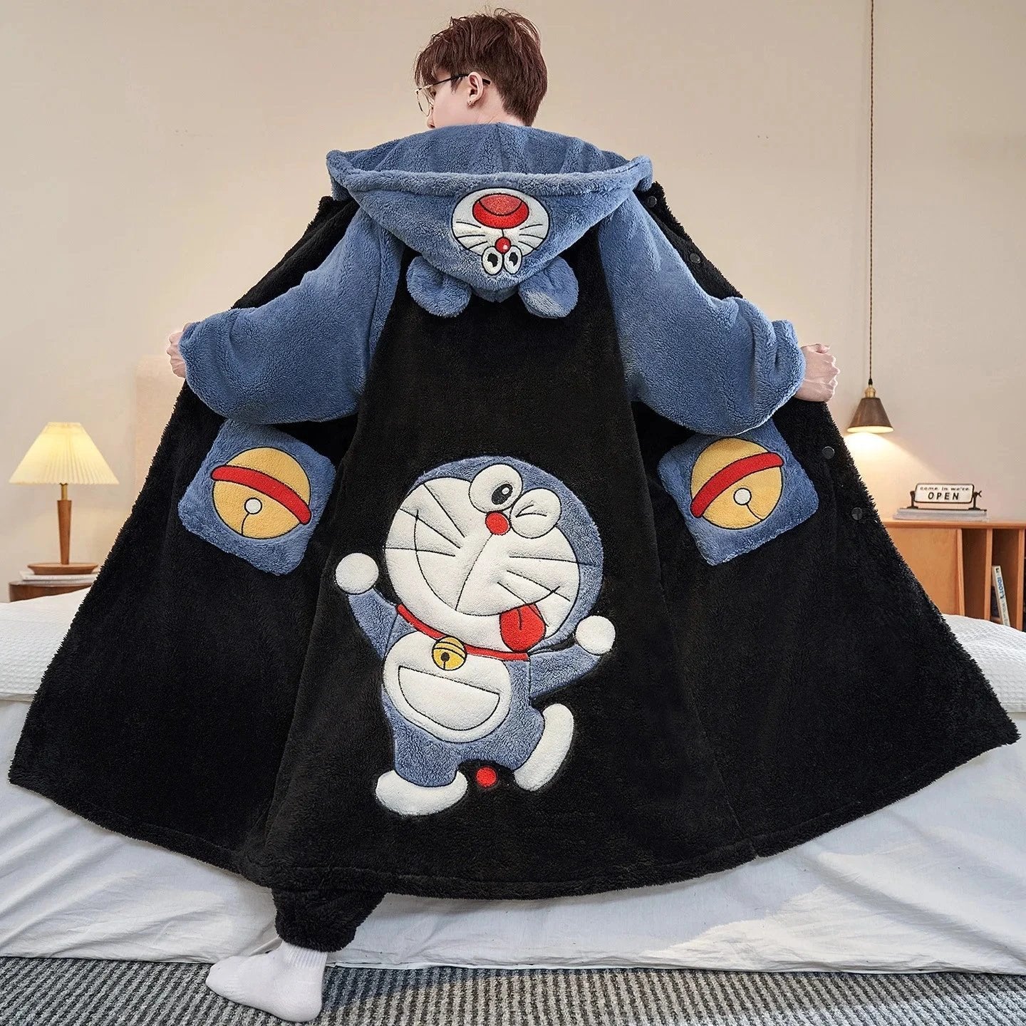 Pyjama Peluche Kawaii Doraemon pour Enfant et Adulte (Variante H)