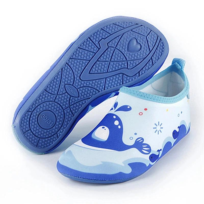 Boys Girls Soft foldable Water Shoes - Blue Whale 02