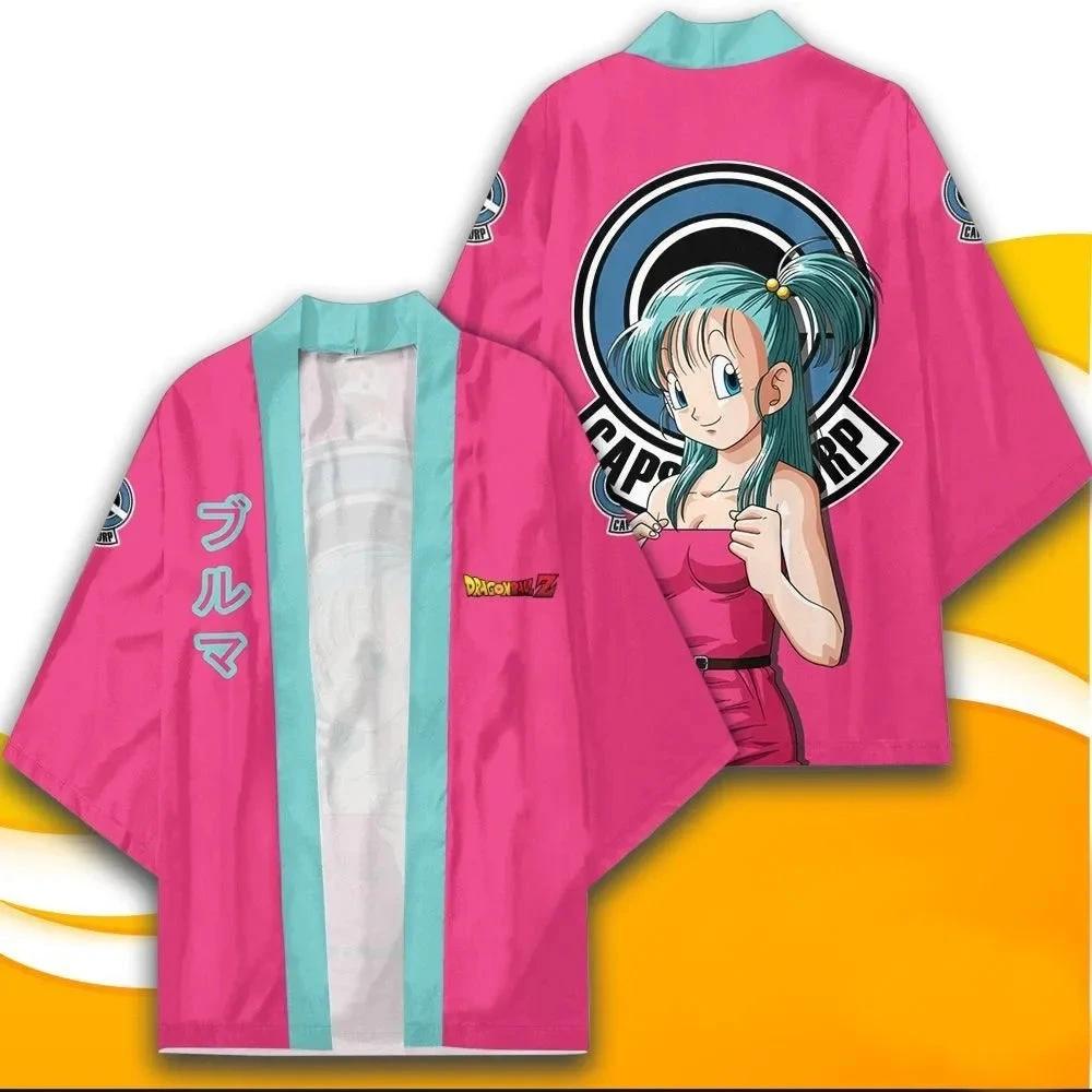 Anime Dragon Ball Kimono Bulma Rose