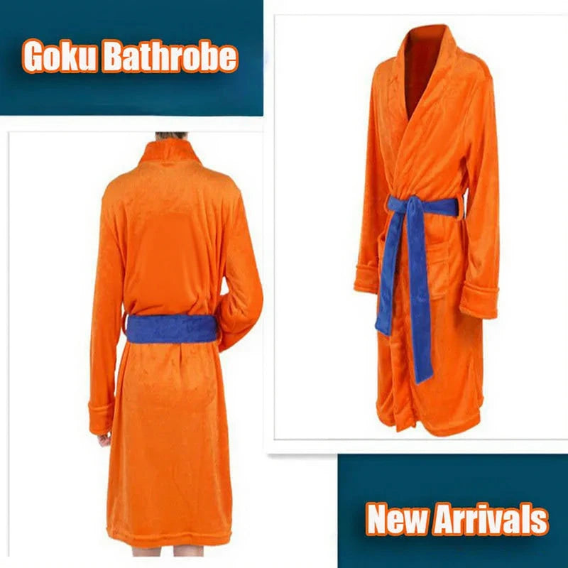 Peignoir Dragon Ball Son Goku Orange Polaire Cosplay