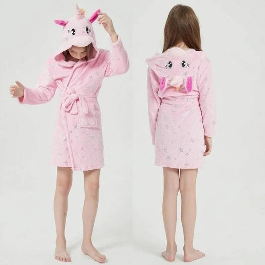 Robe Licorne Rose Vif avec étoiles - Variante LR05