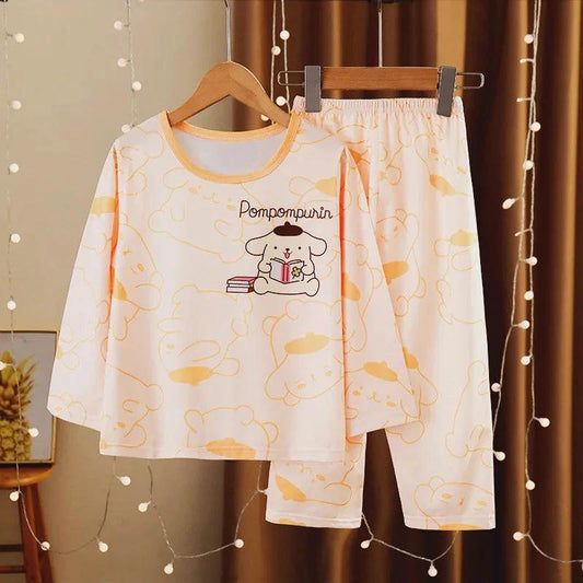 Pyjama enfant manches longues imprimé Pompompurin orange