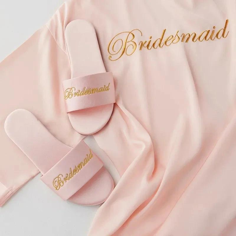 Slippers Mariée "Bridesmaid" Rose
