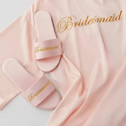 Slippers Mariée "Bridesmaid" Rose