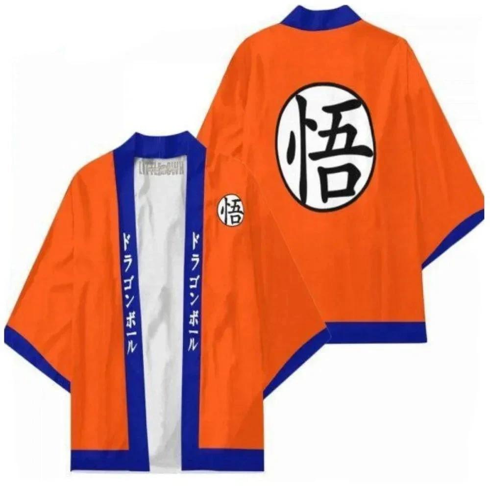 Anime Dragon Ball Cosplay Kimono avec Symbole 'Go'