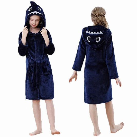 Robe de chambre "Requin" pour enfant - Variante LS07