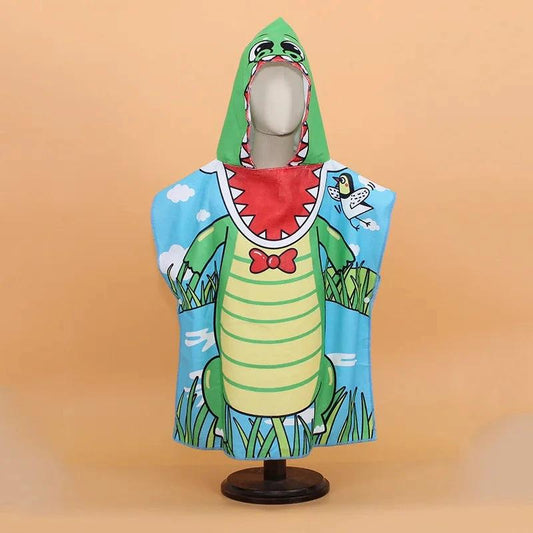 Serviette à capuche crocodile