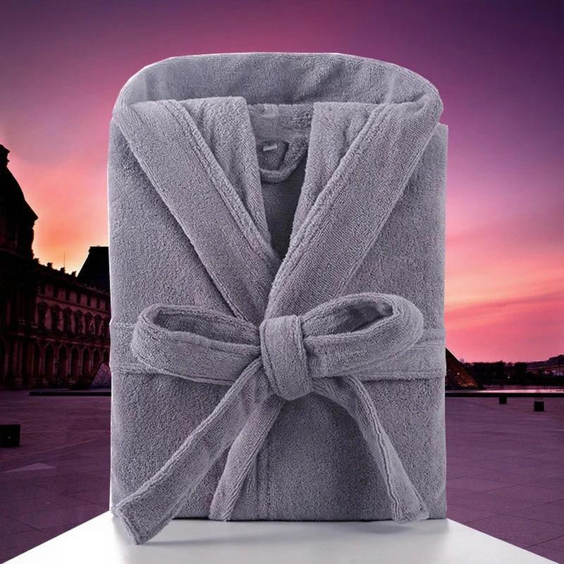 Hooded Bathrobe Grey (L, M, XL)