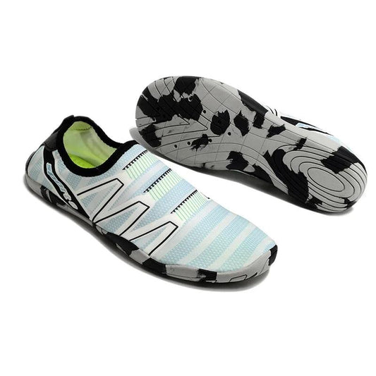 Chaussures de bain antidérapantes unisexes modèle 186-1 bleu et noir