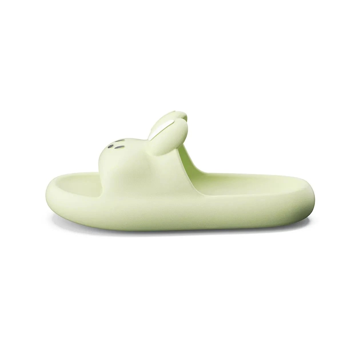 Cute Rabbit Unisex Slippers - Green