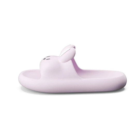 Cute Rabbit Unisex Slippers - Purple