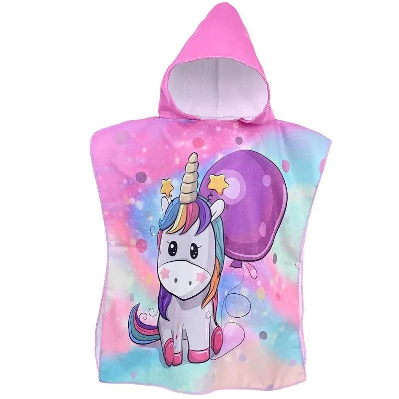 Peignoir à capuche pour enfants avec licorne (Variante 8)