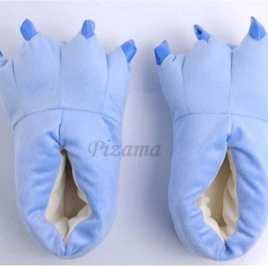 Chaussons Créature Bleu Clair Enfant Flanelle - Bleu Clair - XL (Adulte Long)