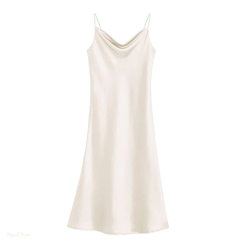 Nuisette Satin Blanc Ivoire Femme - Sexy Sleepwear - Blanc Ivoire - L