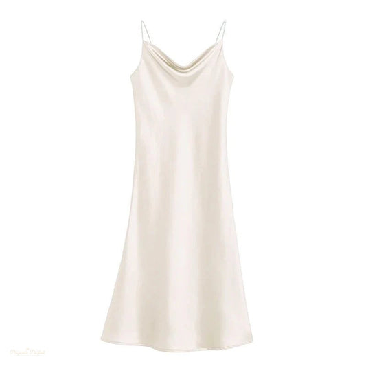 Nuisette Satin Blanc Ivoire Femme - Sexy Sleepwear - Blanc Ivoire - L