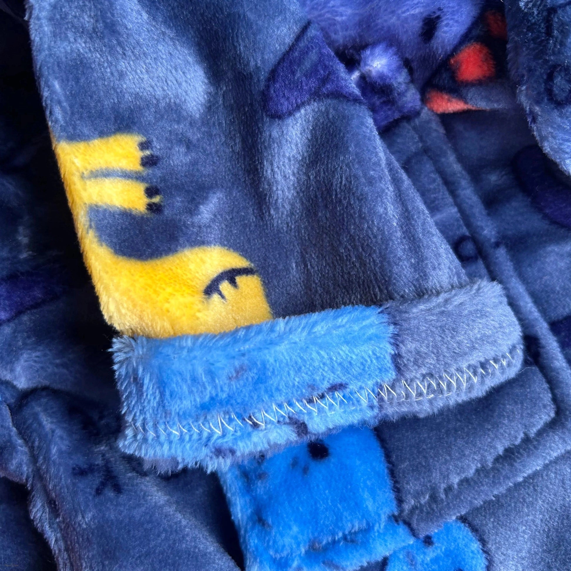Peignoir Enfant Flanelle Bleu Dinosaure - 3