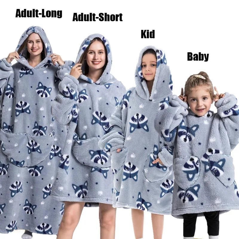 Peignoir Kigurumi Flanelle Enfant Gris Clair Motif - Gris Clair Motif - XL (Adulte Long)