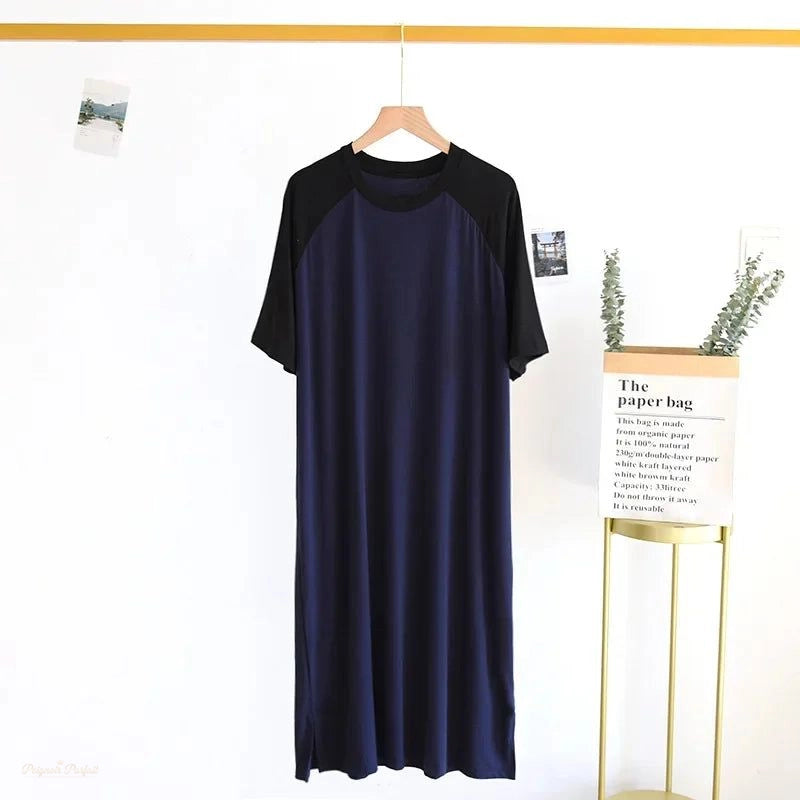 Peignoir Nuisette Homme Modal Bleu Nuit Et - Bleu Nuit Et - 5XL