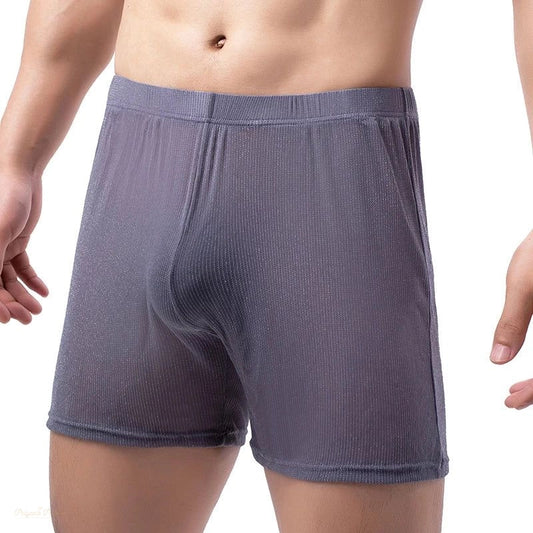 Short de Pyjama Homme Gris Anthracite Confortable - Gris Anthracite - XL