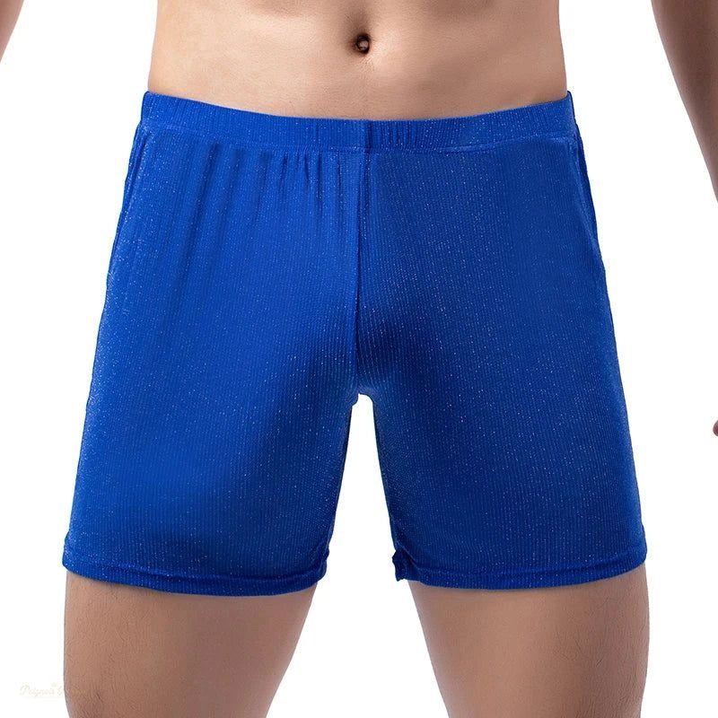 Short Pyjama Homme Bleu Électrique Confortable - Bleu Électrique - S